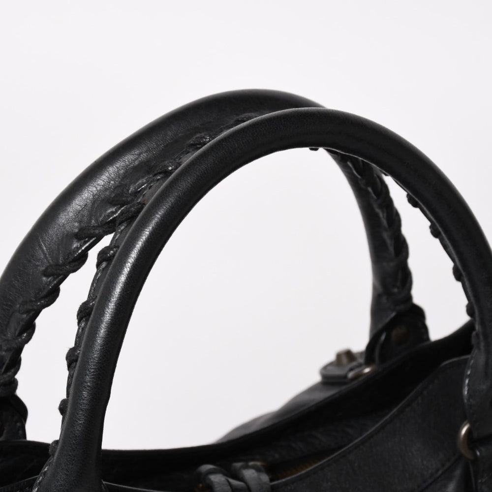 BALENCIAGA バレンシアガ ザ・タウン 240579 ハンドバッグ ショルダーバッグ 2WAY ブラック レザー 美品 中古 4a004687