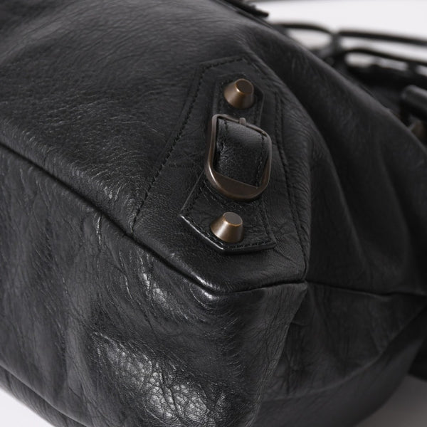 BALENCIAGA バレンシアガ ザ・タウン 240579 ハンドバッグ ショルダーバッグ 2WAY ブラック レザー 美品 中古 4a004687