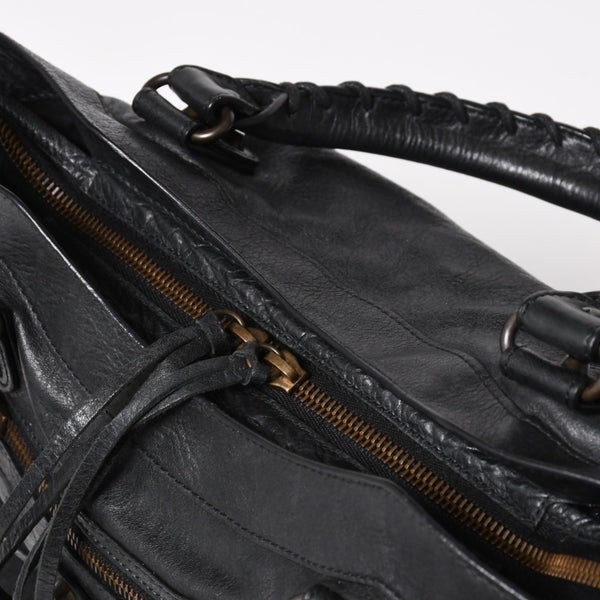 BALENCIAGA バレンシアガ ザ・タウン 240579 ハンドバッグ ショルダーバッグ 2WAY ブラック レザー 美品 中古 4a004687