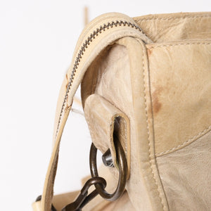 BALENCIAGA バレンシアガ ザ・シティ 115748 ハンドバッグ ショルダーバッグ 2WAY レザー ベージュ 良品 中古 4a004668