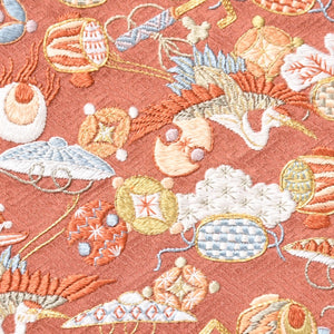 HERMES エルメス ケリー28 外縫い 京刺繍 着物 ボックスカーフ ブリック ゴールド金具 □J刻印 茶 美品 中古 4a005023