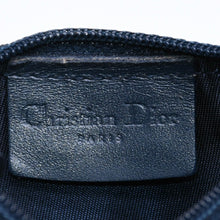 Load image into Gallery viewer, Christian Dior クリスチャンディオール コインケース ポーチ トロッター サドル キャンバス グレー ネイビー TR0061 ゴールド金具 美品 中古 4a005024