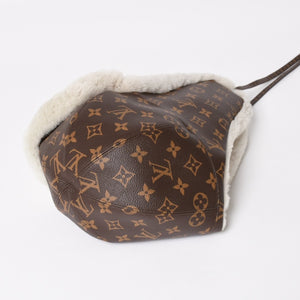 新品未使用 LOUIS VUITTON ルイヴィトン フライトキャップ パイロットキャップ M70739 ブラウン ビーバー 中古 4a004768
