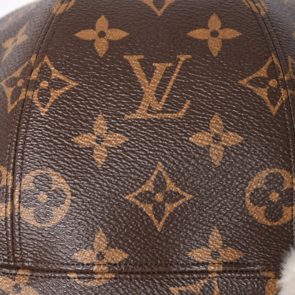 新品未使用 LOUIS VUITTON ルイヴィトン フライトキャップ パイロットキャップ M70739 ブラウン ビーバー 中古 4a004768