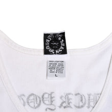 画像をギャラリービューアに読み込む, 極美品 CHROME HEARTS クロムハーツ タンクトップ サイズL FUCK YOU CHクロス オールドイングリッシュロゴ ホワイト 中古 4a005029