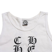 画像をギャラリービューアに読み込む, CHROME HEARTS クロムハーツ タンクトップ サイズS オールドイングリッシュロゴ スクロールラベルロゴ ホワイト 美品 中古 4a005028
