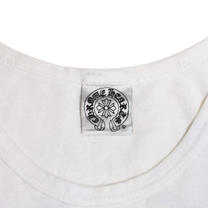 CHROME HEARTS クロムハーツ タンクトップ サイズS オールドイングリッシュロゴ スクロールラベルロゴ ホワイト 美品 中古 4a005028
