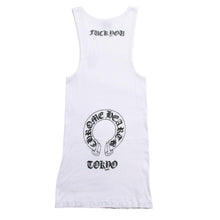 画像をギャラリービューアに読み込む, 極美品 CHROME HEARTS クロムハーツ タンクトップ サイズL FUCK YOU ヴァインダガー ホースシュー ホワイト 東京限定 中古 4a005031
