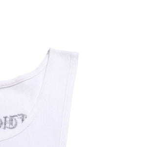 Very good condition CHROME HEARTS Tank Top Size L FUCK YOU Vine Dagger Horseshoe White Tokyo Limited Used 4a005031