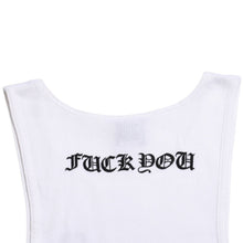 画像をギャラリービューアに読み込む, 極美品 CHROME HEARTS クロムハーツ タンクトップ サイズL FUCK YOU ヴァインダガー ホースシュー ホワイト 東京限定 中古 4a005031