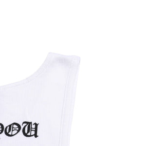 Very good condition CHROME HEARTS Tank Top Size L FUCK YOU Vine Dagger Horseshoe White Tokyo Limited Used 4a005031