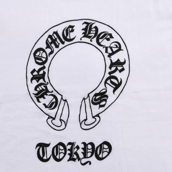 Very good condition CHROME HEARTS Tank Top Size L FUCK YOU Vine Dagger Horseshoe White Tokyo Limited Used 4a005031