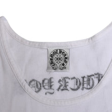 画像をギャラリービューアに読み込む, 極美品 CHROME HEARTS クロムハーツ タンクトップ サイズL FUCK YOU ヴァインダガー ホースシュー ホワイト 東京限定 中古 4a005031