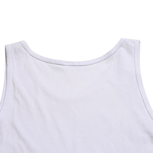 CHROME HEARTS Tank Top Size M Star Print Scroll Label Logo CH Logo White Good Condition Used 4a005003