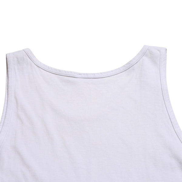 CHROME HEARTS Tank Top Size M Star Print Scroll Label Logo CH Logo White Good Condition Used 4a005003