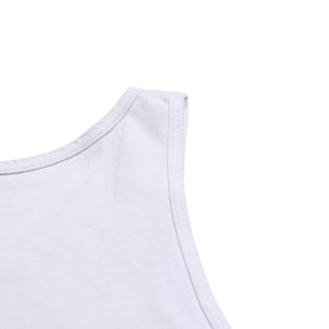 CHROME HEARTS Tank Top Size M Star Print Scroll Label Logo CH Logo White Good Condition Used 4a005003