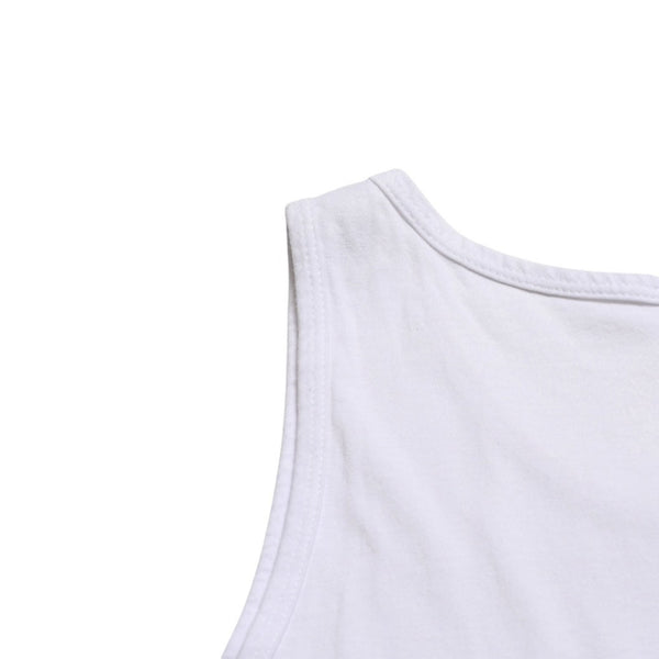CHROME HEARTS Tank Top Size M Star Print Scroll Label Logo CH Logo White Good Condition Used 4a005003