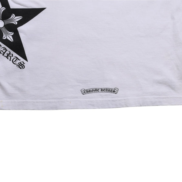 CHROME HEARTS Tank Top Size M Star Print Scroll Label Logo CH Logo White Good Condition Used 4a005003