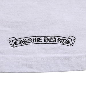 CHROME HEARTS Tank Top Size M Star Print Scroll Label Logo CH Logo White Good Condition Used 4a005003