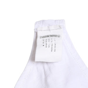 CHROME HEARTS Tank Top Size M Star Print Scroll Label Logo CH Logo White Good Condition Used 4a005003