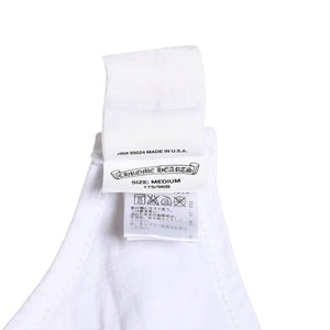 CHROME HEARTS Tank Top Size M Star Print Scroll Label Logo CH Logo White Good Condition Used 4a005003