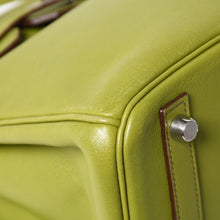 Load image into Gallery viewer, 極美品 HERMES エルメス BIRKIN バーキン 30 ハンドバッグ ヴォースイフト アニスグリーン ◻︎L刻印 シルバー金具 内縫い 中古 4a005046