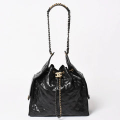 New and unused CHANEL CHANEL 25 Large Handbag AS5553 Random Number Grained Calfskin Coco Mark Black Used 4a005049
