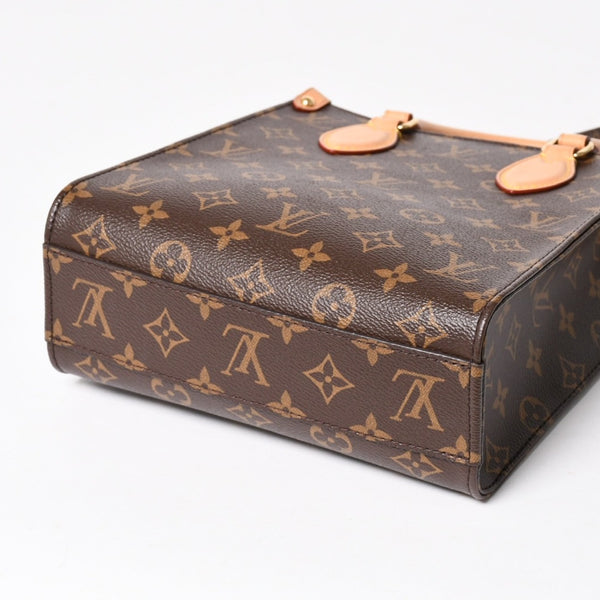 LOUIS VUITTON ルイヴィトン サックプラBB ハンドバッグ M46265 モノグラム 2WAY PVC レザー ブラウン ゴールド金具 美品 中古 4a005080