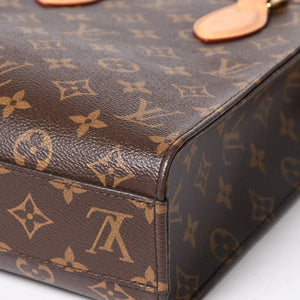 LOUIS VUITTON ルイヴィトン サックプラBB ハンドバッグ M46265 モノグラム 2WAY PVC レザー ブラウン ゴールド金具 美品 中古 4a005080