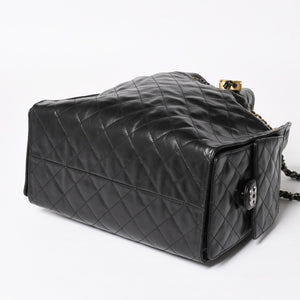 New and unused CHANEL CHANEL 25 Large Handbag AS5553 Random Number Grained Calfskin Coco Mark Black Used 4a005049