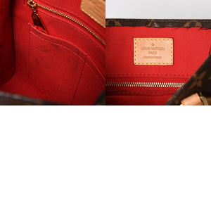 LOUIS VUITTON ルイヴィトン サックプラBB ハンドバッグ M46265 モノグラム 2WAY PVC レザー ブラウン ゴールド金具 美品 中古 4a005080