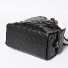 画像をギャラリービューアに読み込む, 新品未使用 CHANEL シャネル CHANEL 25 ラージ ハンドバッグ AS5553 ランダム番台 グレインド カーフスキン ココマーク ブラック 中古 4a005049