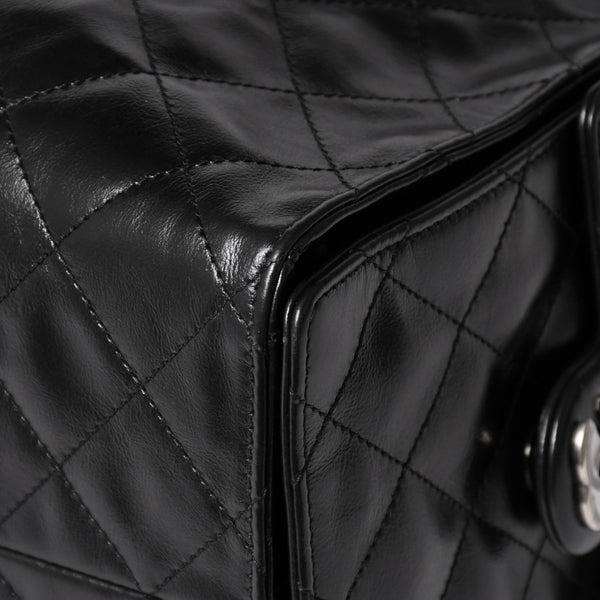 New and unused CHANEL CHANEL 25 Large Handbag AS5553 Random Number Grained Calfskin Coco Mark Black Used 4a005049