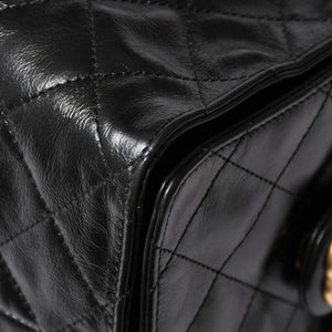 New and unused CHANEL CHANEL 25 Large Handbag AS5553 Random Number Grained Calfskin Coco Mark Black Used 4a005049