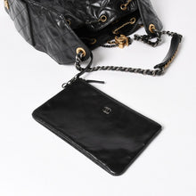 画像をギャラリービューアに読み込む, 新品未使用 CHANEL シャネル CHANEL 25 ラージ ハンドバッグ AS5553 ランダム番台 グレインド カーフスキン ココマーク ブラック 中古 4a005049