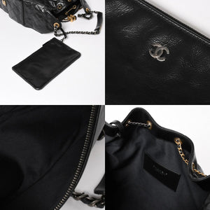 New and unused CHANEL CHANEL 25 Large Handbag AS5553 Random Number Grained Calfskin Coco Mark Black Used 4a005049