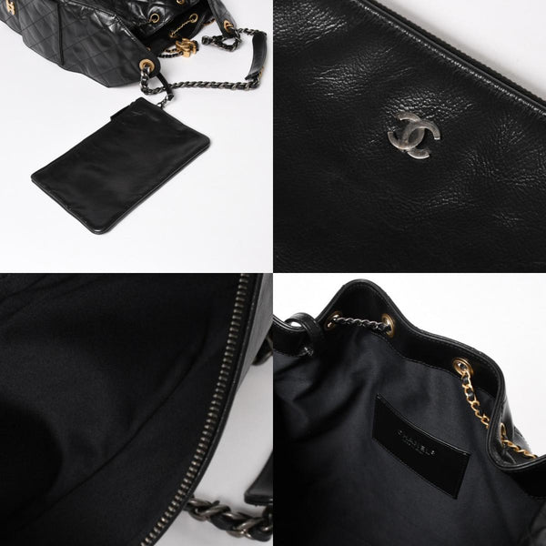 New and unused CHANEL CHANEL 25 Large Handbag AS5553 Random Number Grained Calfskin Coco Mark Black Used 4a005049