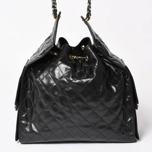 New and unused CHANEL CHANEL 25 Large Handbag AS5553 Random Number Grained Calfskin Coco Mark Black Used 4a005049