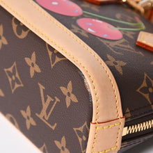 画像をギャラリービューアに読み込む, 極美品 LOUIS VUITTON ルイヴィトン モノグラムキャンバス チェリー TM ナノ・アルマ 2WAY ハンドバッグ ショルダーバッグ ブラウン ゴールド金具 M13416 中古 4a005078