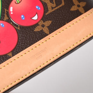 極美品 LOUIS VUITTON ルイヴィトン モノグラムキャンバス チェリー TM ナノ・アルマ 2WAY ハンドバッグ ショルダーバッグ ブラウン ゴールド金具 M13416 中古 4a005078