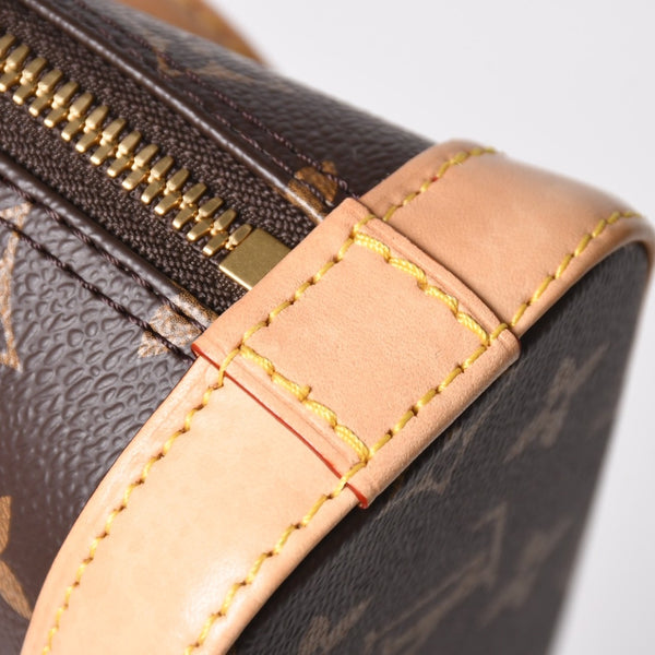 極美品 LOUIS VUITTON ルイヴィトン モノグラムキャンバス チェリー TM ナノ・アルマ 2WAY ハンドバッグ ショルダーバッグ ブラウン ゴールド金具 M13416 中古 4a005078