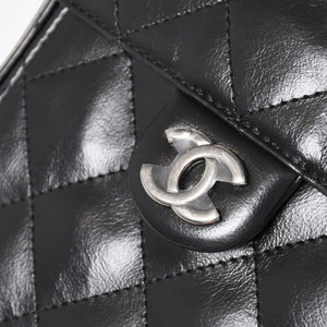 New and unused CHANEL CHANEL 25 Large Handbag AS5553 Random Number Grained Calfskin Coco Mark Black Used 4a005049