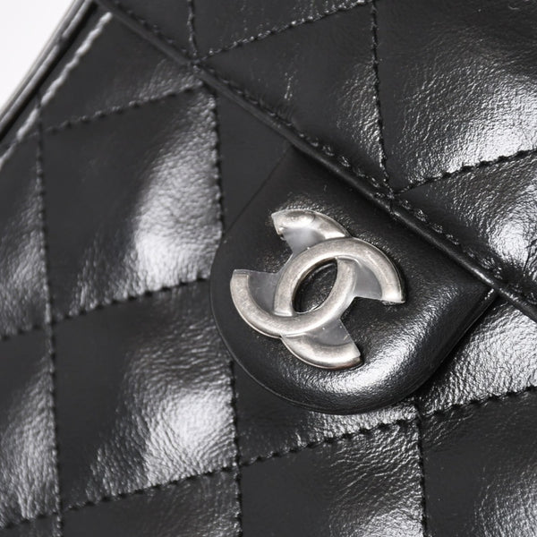 New and unused CHANEL CHANEL 25 Large Handbag AS5553 Random Number Grained Calfskin Coco Mark Black Used 4a005049