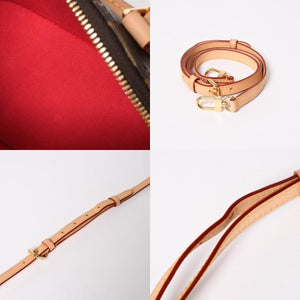 極美品 LOUIS VUITTON ルイヴィトン モノグラムキャンバス チェリー TM ナノ・アルマ 2WAY ハンドバッグ ショルダーバッグ ブラウン ゴールド金具 M13416 中古 4a005078