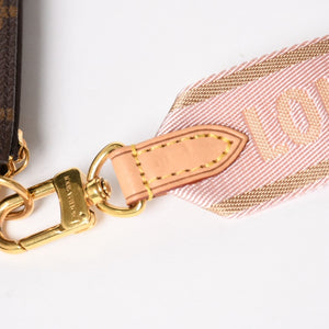 Very Good Condition LOUIS VUITTON Multi Pochette Accessoire M44840 Monogram Canvas Brown Pink SD0021 Used 4a004911