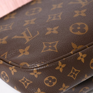Very Good Condition LOUIS VUITTON Multi Pochette Accessoire M44840 Monogram Canvas Brown Pink SD0021 Used 4a004911