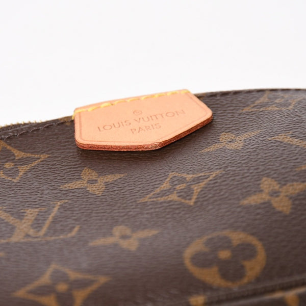 Very Good Condition LOUIS VUITTON Multi Pochette Accessoire M44840 Monogram Canvas Brown Pink SD0021 Used 4a004911