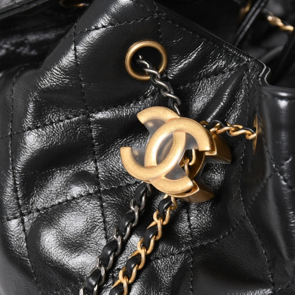 New and unused CHANEL CHANEL 25 Large Handbag AS5553 Random Number Grained Calfskin Coco Mark Black Used 4a005049