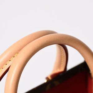 LOUIS VUITTON ルイヴィトン サックプラBB ハンドバッグ M46265 モノグラム 2WAY PVC レザー ブラウン ゴールド金具 美品 中古 4a005080