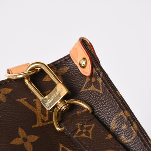 LOUIS VUITTON ルイヴィトン サックプラBB ハンドバッグ M46265 モノグラム 2WAY PVC レザー ブラウン ゴールド金具 美品 中古 4a005080